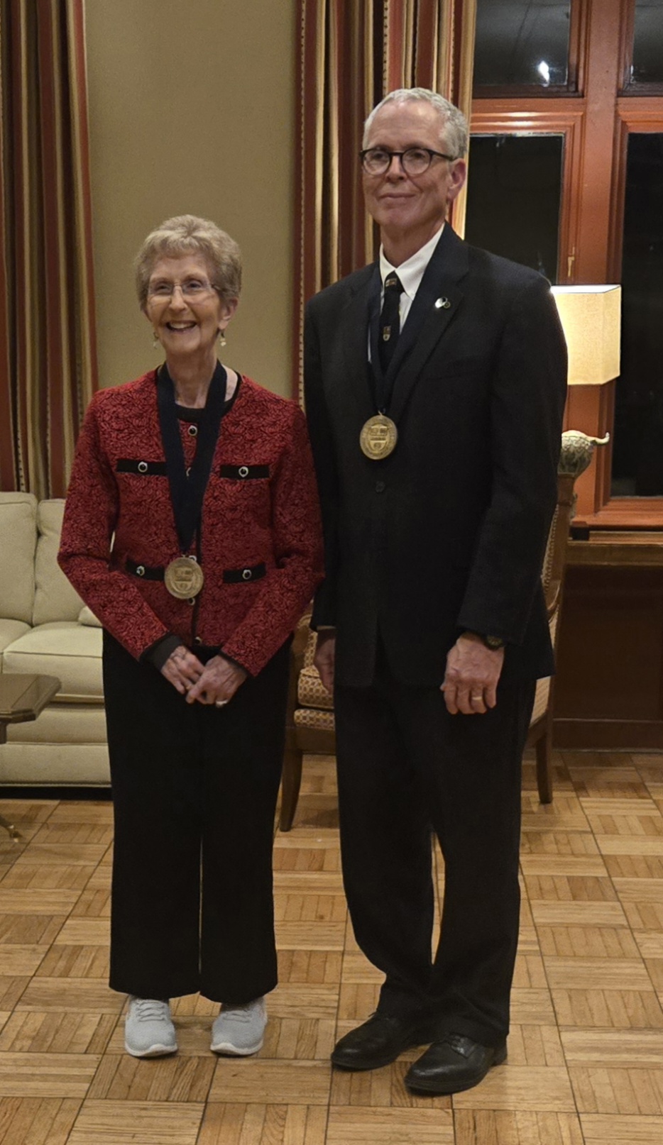 20260915_205137 Tina Kidger and James M. Zavislan, K-M distinguished professor in optics